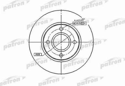 Patron PBD2622 - Тормозной диск autosila-amz.com