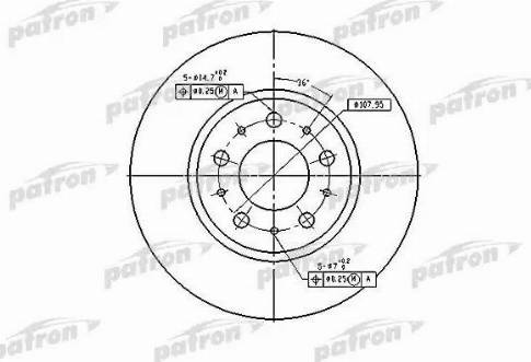 Patron PBD2671 - Тормозной диск autosila-amz.com