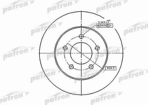 Patron PBD2678 - Тормозной диск autosila-amz.com