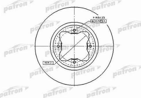 Patron PBD2024 - Тормозной диск autosila-amz.com