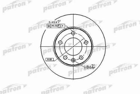 Patron PBD2805 - Тормозной диск autosila-amz.com