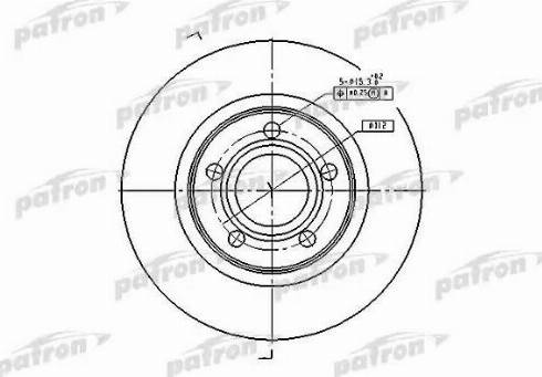 Patron PBD2806 - Тормозной диск autosila-amz.com