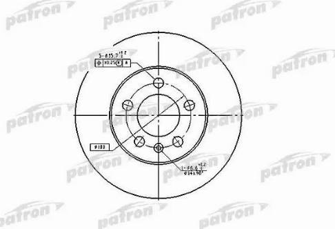 Patron PBD2803 - Тормозной диск autosila-amz.com