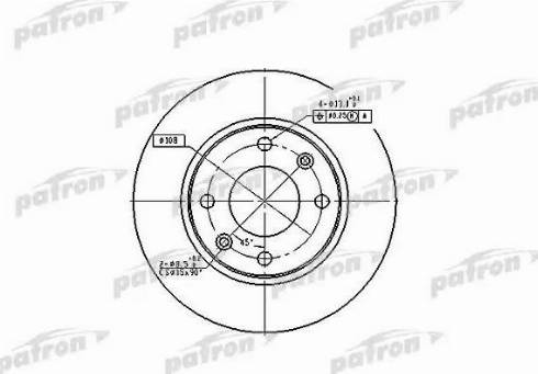 Patron PBD2815 - Тормозной диск autosila-amz.com