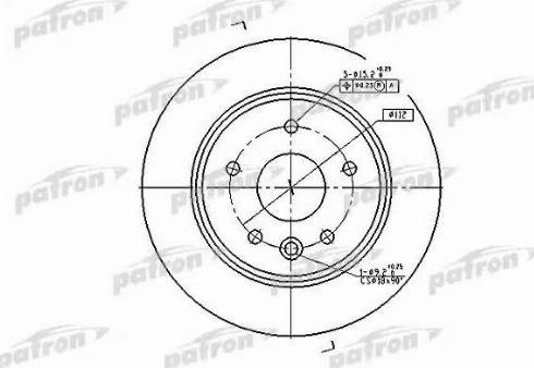 Patron PBD2794 - Тормозной диск autosila-amz.com