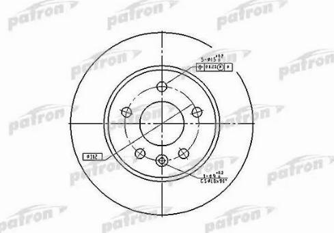 Patron PBD2797 - Тормозной диск autosila-amz.com