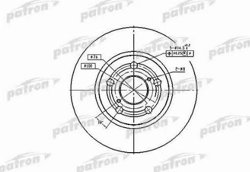 Patron PBD2742 - Тормозной диск autosila-amz.com