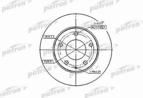 Patron PBD2704 - Тормозной диск autosila-amz.com