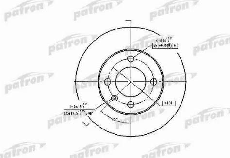 Patron PBD2780 - Тормозной диск autosila-amz.com