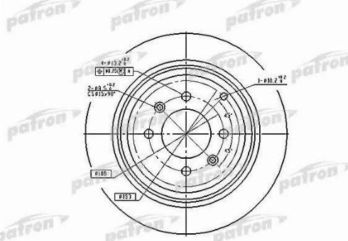 Patron PBD2781 - Тормозной диск autosila-amz.com