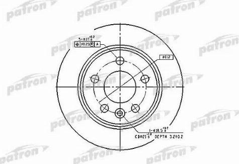 Patron PBD2777 - Тормозной диск autosila-amz.com