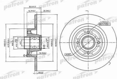 Patron PBD7018 - Тормозной диск autosila-amz.com