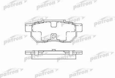 Patron PBP472 - Тормозные колодки, дисковые, комплект autosila-amz.com