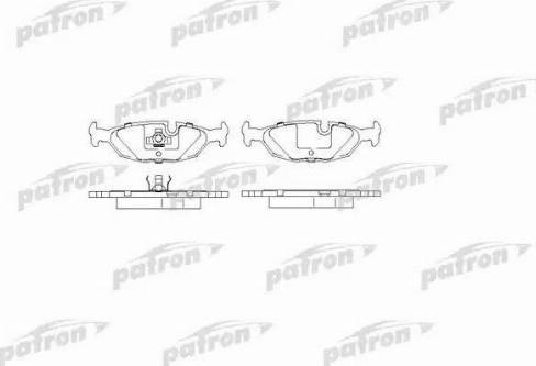 Patron PBP562 - Колодки тормозные дисковые задн VOLVO: 440 K 88-96, 460 L 88-96, 480 E 86-96 autosila-amz.com