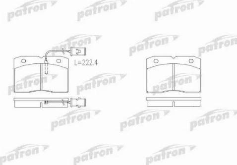 Patron PBP655 - Колодки тормозные дисковые передн IVECO: Daily I 90-96 autosila-amz.com