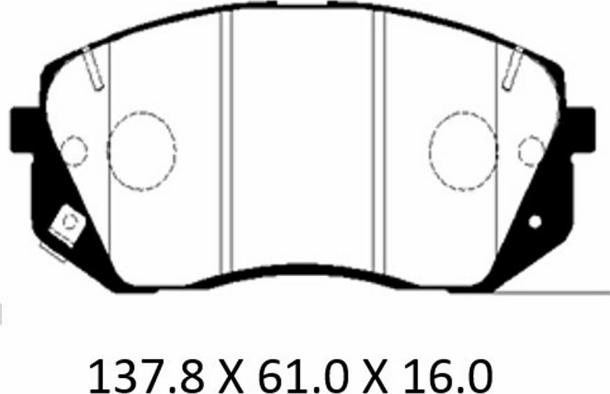 Patron PBP097KOR - Тормозные колодки, дисковые, комплект autosila-amz.com