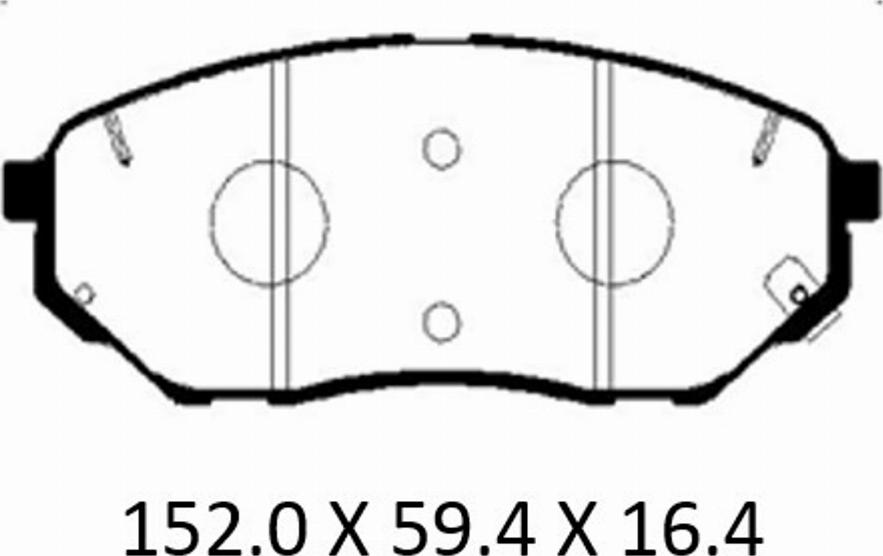 Patron PBP013KOR - Тормозные колодки, дисковые, комплект autosila-amz.com