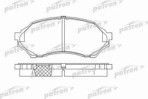 Patron PBP1455 - Тормозные колодки, дисковые, комплект autosila-amz.com