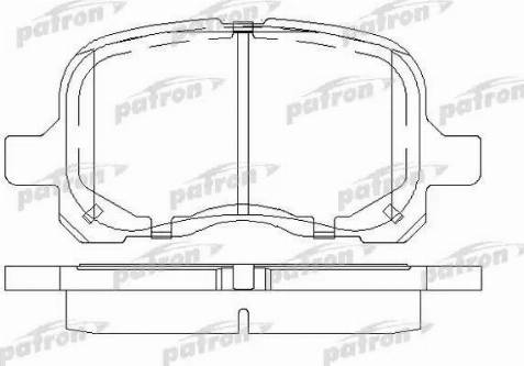 Patron PBP1458 - Тормозные колодки, дисковые, комплект autosila-amz.com