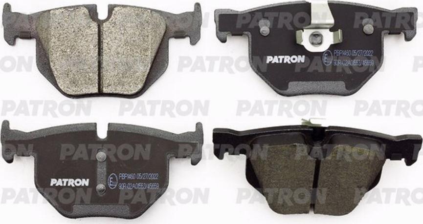 Patron PBP1460 - Тормозные колодки, дисковые, комплект autosila-amz.com