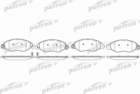 Patron PBP1461 - Колодки тормозные дисковые передн FORD: TRANSIT c бортовой платформой 00-, TRANSIT автобус 00-, TRAN autosila-amz.com