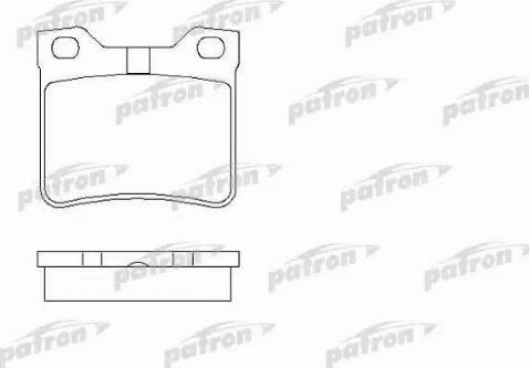 Patron PBP1415 - Колодки тормозные дисковые задн PEUGEOT 406 95-04, 406 Break 96-04, 406 купе 97-04, 605 89-99 autosila-amz.com