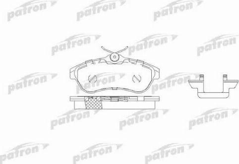 Patron PBP1543 - Тормозные колодки, дисковые, комплект autosila-amz.com