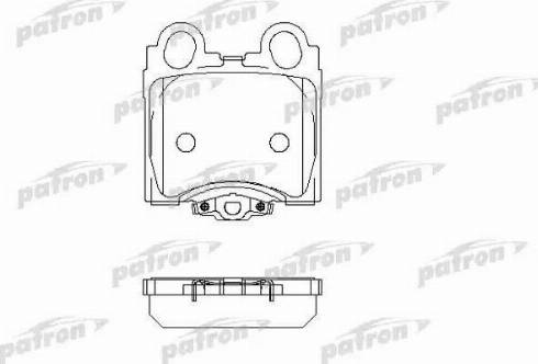 Patron PBP1610 - Тормозные колодки, дисковые, комплект autosila-amz.com