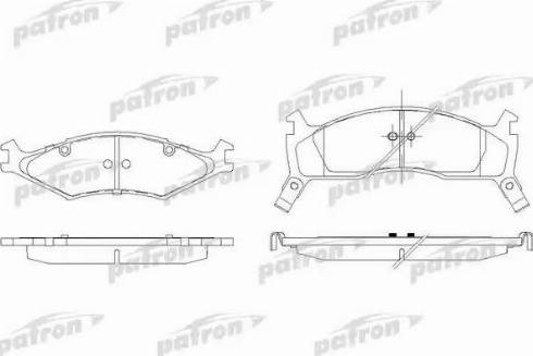 Patron PBP1034 - Тормозные колодки, дисковые, комплект autosila-amz.com