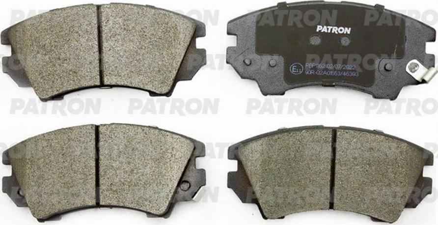 Patron PBP1162 - Тормозные колодки, дисковые, комплект autosila-amz.com