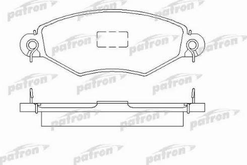 Patron PBP1135 - Тормозные колодки, дисковые, комплект autosila-amz.com