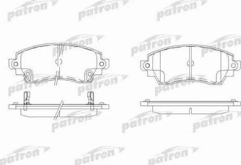 Patron PBP1391 - Тормозные колодки, дисковые, комплект autosila-amz.com