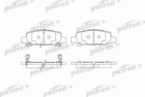 Patron PBP1333 - Тормозные колодки, дисковые, комплект autosila-amz.com