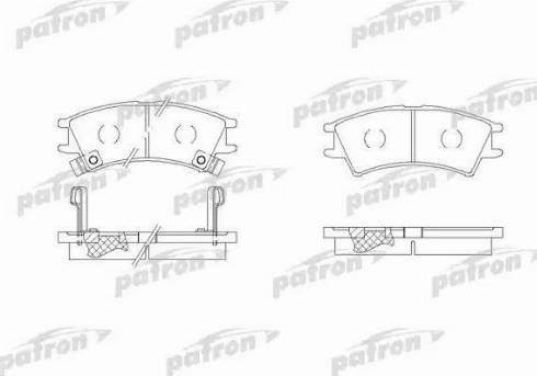 Patron PBP1326 - Тормозные колодки, дисковые, комплект autosila-amz.com