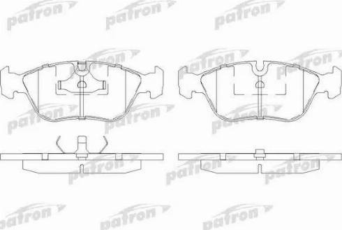 Patron PBP1285 - Тормозные колодки, дисковые, комплект autosila-amz.com