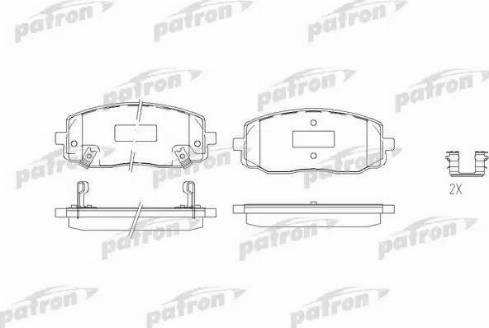 Patron PBP1783 - Колодки тормозные дисковые передн KIA: PICANTO 04- autosila-amz.com