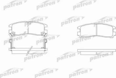 Patron PBP803 - Тормозные колодки, дисковые, комплект autosila-amz.com