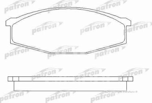 Patron PBP321 - Тормозные колодки, дисковые, комплект autosila-amz.com