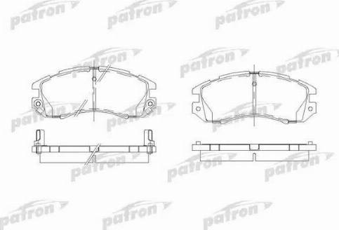 Patron PBP789 - Тормозные колодки, дисковые, комплект autosila-amz.com