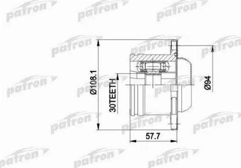 Patron PCV5010 - Шарнир, ШРУС, приводной вал autosila-amz.com