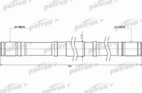 Patron PDS0450 - Приводной вал autosila-amz.com