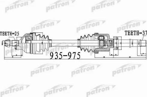 Patron PDS0528 - Приводной вал autosila-amz.com