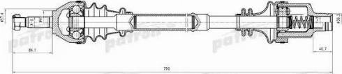 Patron PDS0638 - Приводной вал autosila-amz.com