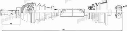 Patron PDS0048 - Приводной вал autosila-amz.com