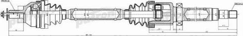 Patron PDS0381 - Приводной вал autosila-amz.com