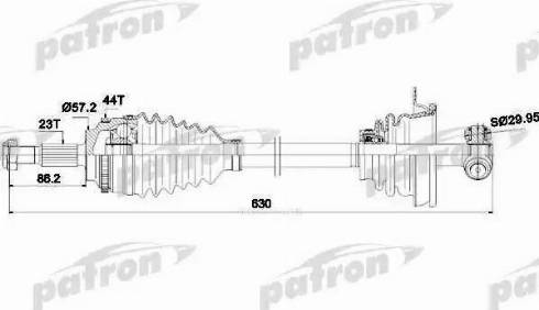 Patron PDS0265 - Приводной вал autosila-amz.com