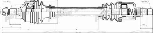 Patron PDS0282 - Приводной вал autosila-amz.com