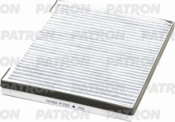 Patron PF2502 - Фильтр воздуха в салоне autosila-amz.com