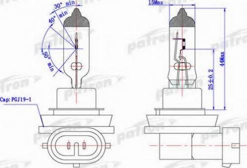 Patron PLH8-12/35 - Лампа накаливания, противотуманная фара autosila-amz.com