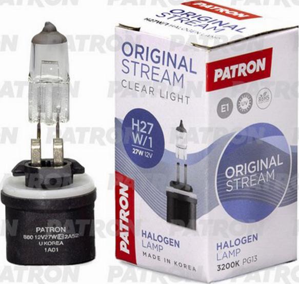 Patron PLH27W/1 - Лампа накаливания, фара с автоматической системой стабилизации autosila-amz.com